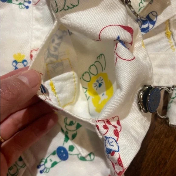 Vintage Oshkosh Overalls zoo animals size 18M boys - Picture 3 of 6